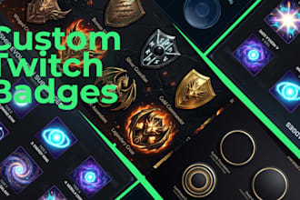create twitch sub badges, badges icons, and emotes for your stream