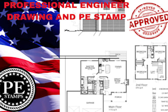 do architectural pe stamped drawing city permit stamp