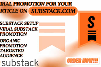 do organic substack promotion, substack page link promotion to active audience