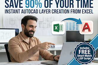 automate autocad layer creation via excel and lisp