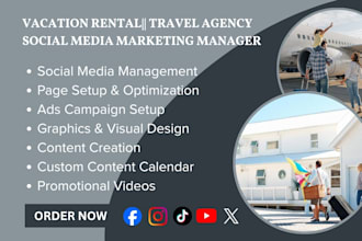 be your travel agency and vacation rental social media marketing manager