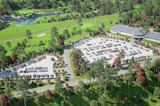 refit3d ue5 golf simulator,water hazards,game design,driving range,cgi landscape