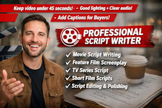 write movie script screenplay film script screenwriting short film comedy scrip