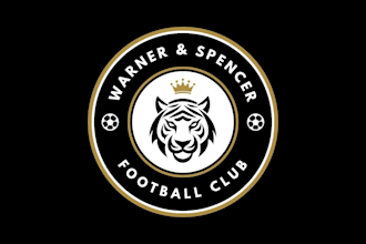 a modern and professional football club logo