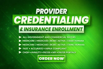 do provider credentialing, insurance enrollment and contracting