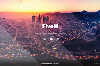 create professional fivem server trailer and custom loading screen