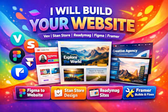 build vev website development stan store redesign readymag figma fix framer