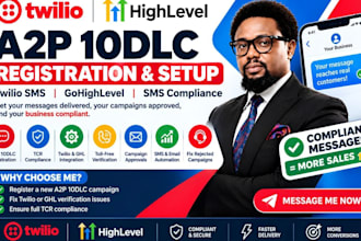 do a2p 10dlc registration, gohighlevel a2p, twilio SMS and compliance setup