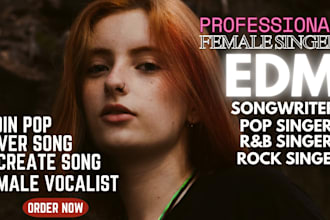 custom female edm singer pop singer lead female edm vocalist edm ghost producer
