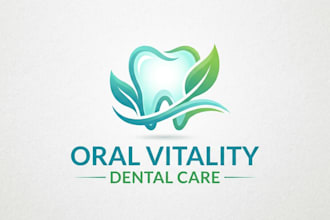 design a clean and professional dental care logo