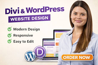 design divi wordpress website, divi theme customization, divi landing page