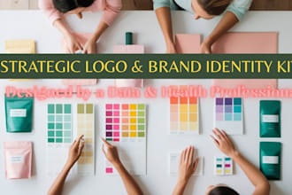 design a strategic logo and complete brand identity kit