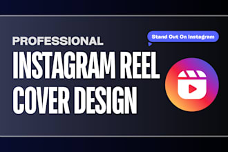 create professional instagram reel thumbnail or reel cover