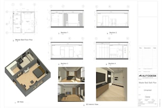 draft 2d architectural drawings, 3d revit bim modelling, renderings