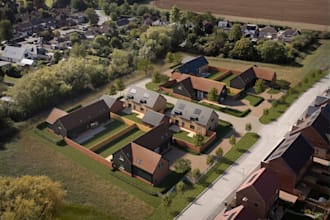 develop 3d row housing,residential township design, townhouse exterior rendering