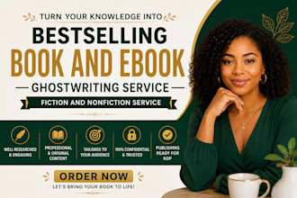 be fiction ghostwriter non fiction book editor developmental editor ebook writer
