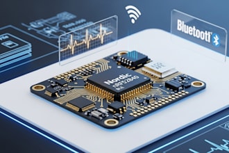 design miniature medical wearable iot pcb with nrf52840, ecg afe ble blu gerber