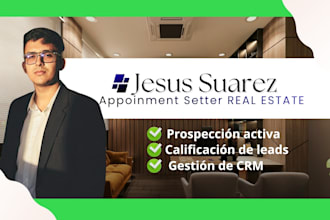 be your premium real estate appointment setter and CRM sales specialist