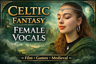 sing celtic vocals, folk vocals, medieval vocals, fantasy vocal, game soundtrack