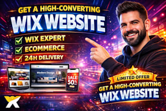 design wix website, wix redesign, wix ecommerce website, clone website