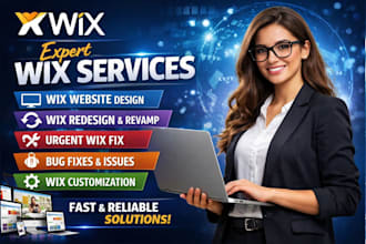 build wix website design and redesign wix website