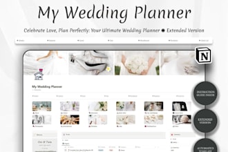 create a wedding notion template for guest list, budget and vendors