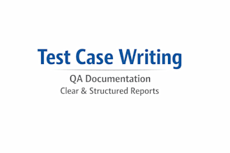 software test case design and QA documentation service