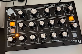 create analog bass from your midi using moog minitaur