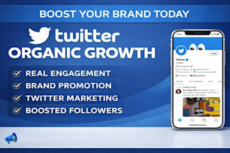do fast organic growth for twitter x followers and crypto promotion