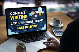 write ai captions, youtube titles, descriptions and scripts
