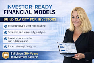 build or fix your investor ready financial model and strategy