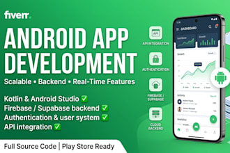 build a scalable android app with backend, authentication and real time features