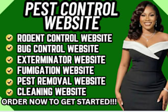 design pest control website exterminator website termite control site bug site