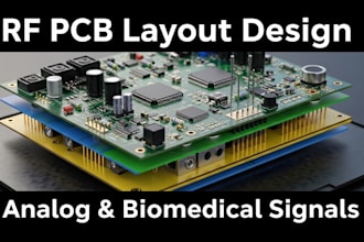develop rf pcp layout for sensitive analog and biomedical signal