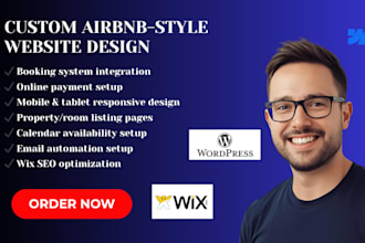build wix vacation rental website, airbnb style booking site on wix