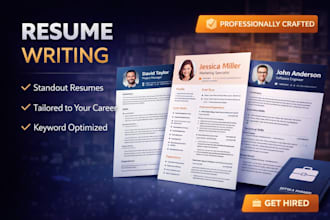 provide resume writing cv federal service cover letter ats executive linkedin