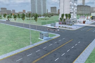 build roblox city map environment with 3d assets and lighting in roblox studio