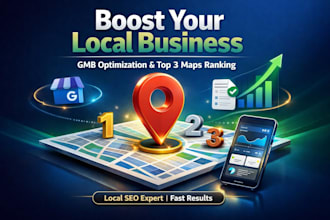 boost your local business gmb optimization  google maps 3 pack ranking