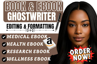 write a medical ebook or health research guide