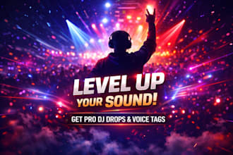 record high quality dj drop voice over hype intro podcast intro or radio jingle