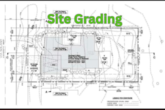 site grading plans subdivision layout cut and fill volumes geotechnical projects