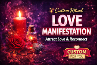 do custom love manifestation to attract love and reconnect