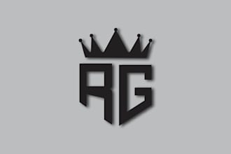 design a clean monochrome logo with professional look