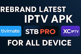 rebrand latest iptv app, smarter app, tivimate, ibo pro, stbemu with panel