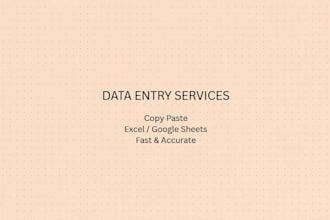 do data entry on easy level