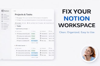 build notion workspace, system, CRM, automation, dashboard