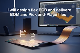 design flex pcb, deliver bom pick and place files