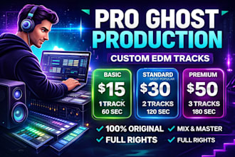 your professional ghost producer for edm tracks