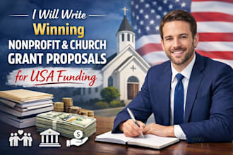 write winning nonprofit and  church grant proposals for USA funding