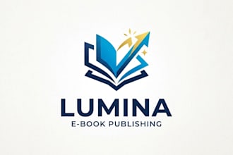 design a modern and professional e book publishing logo